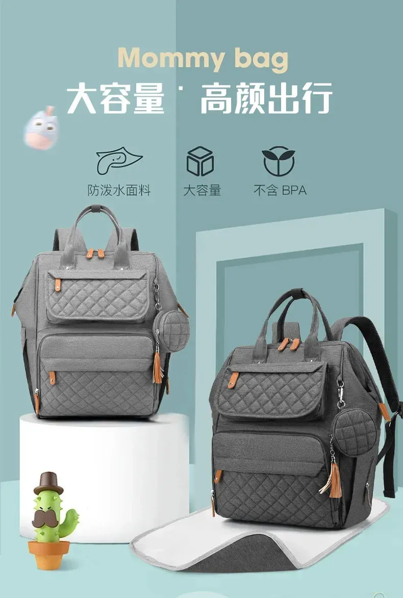 Multi-Compartment Mommy Backpack