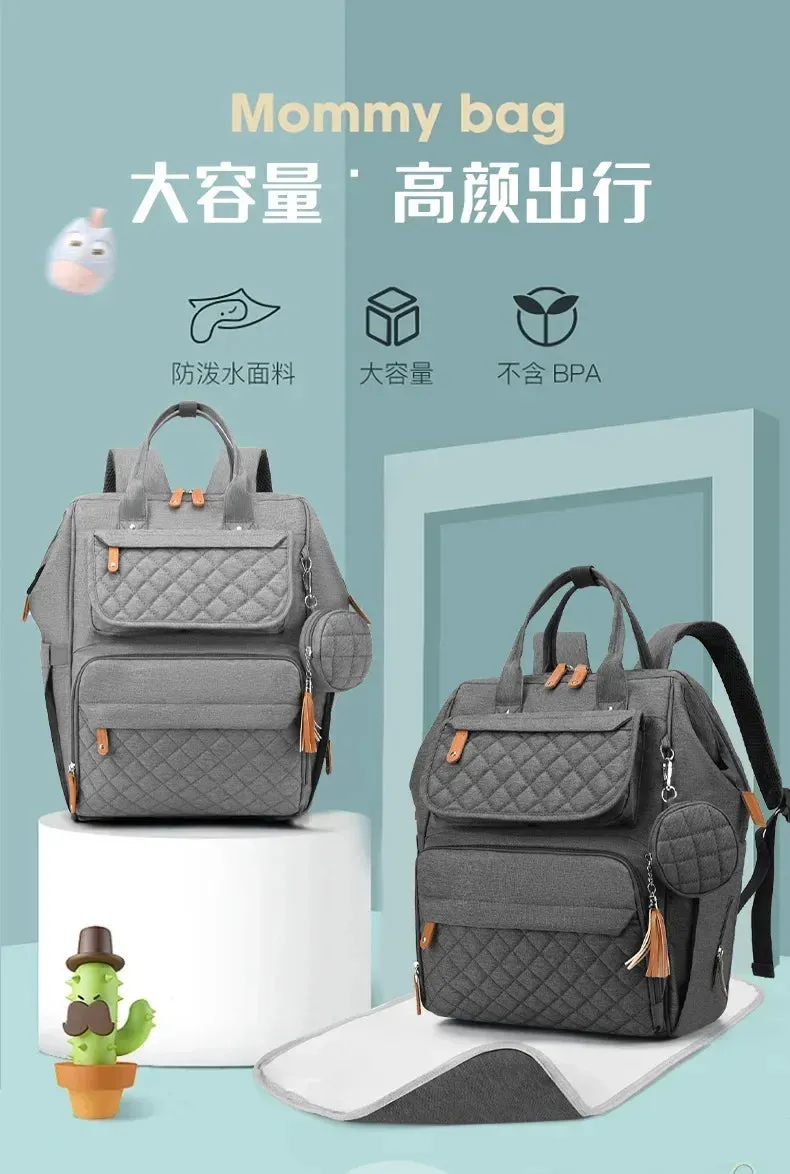Multi-Compartment Mommy Backpack