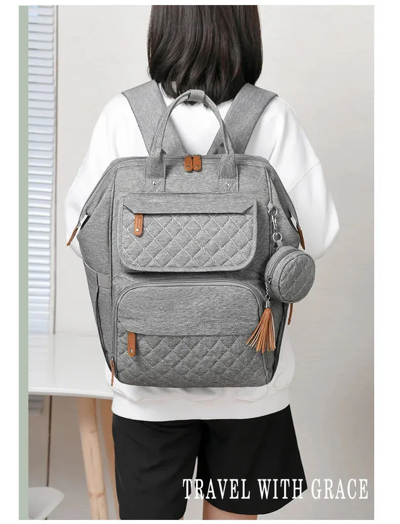 Multi-Compartment Mommy Backpack