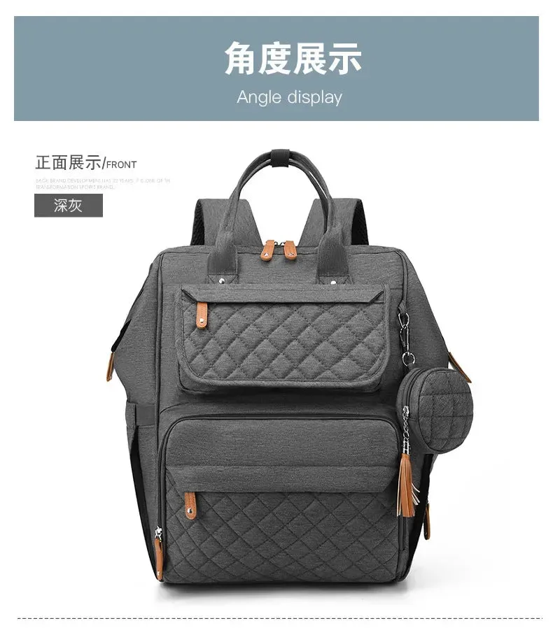 Multi-Compartment Mommy Backpack