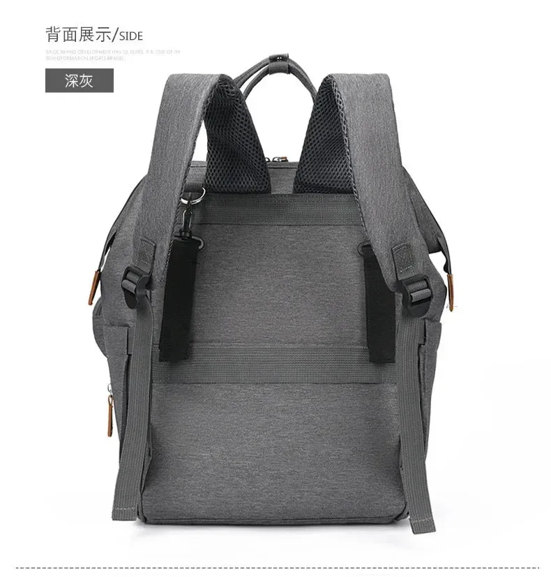 Multi-Compartment Mommy Backpack