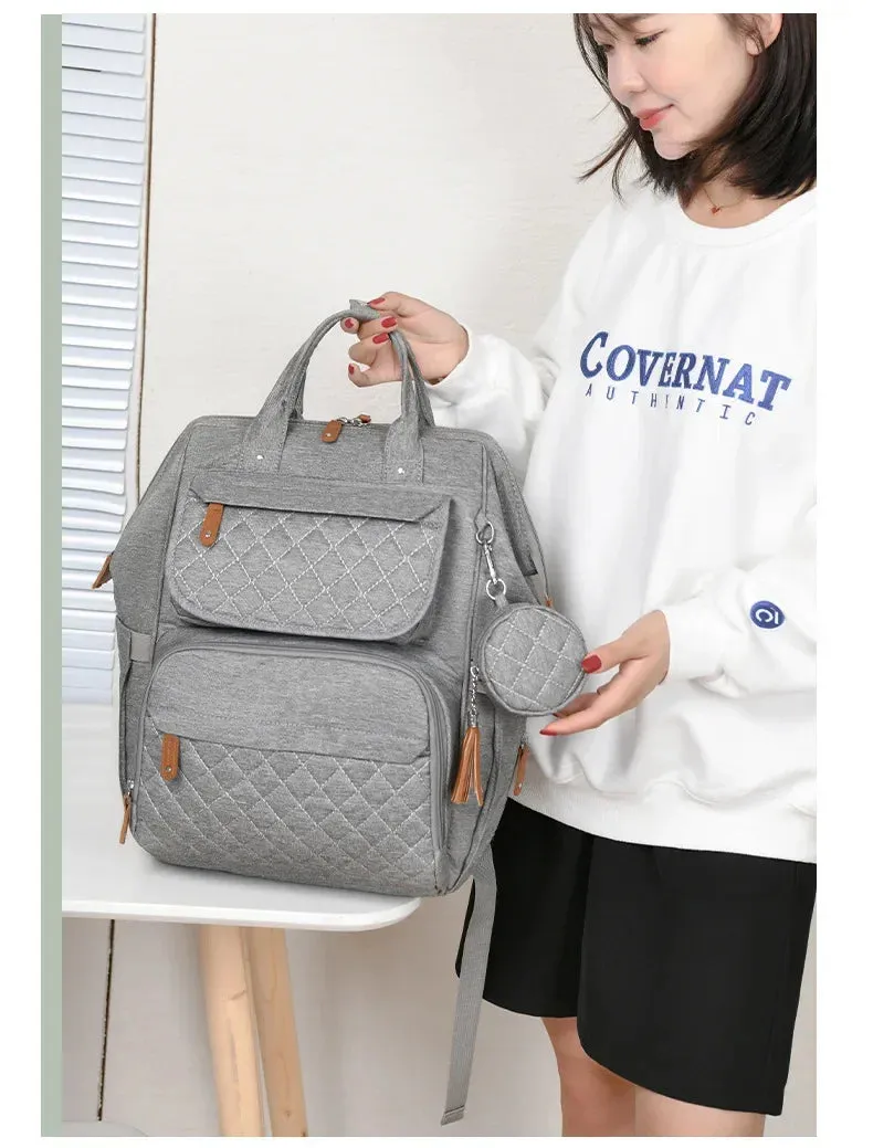 Multi-Compartment Mommy Backpack