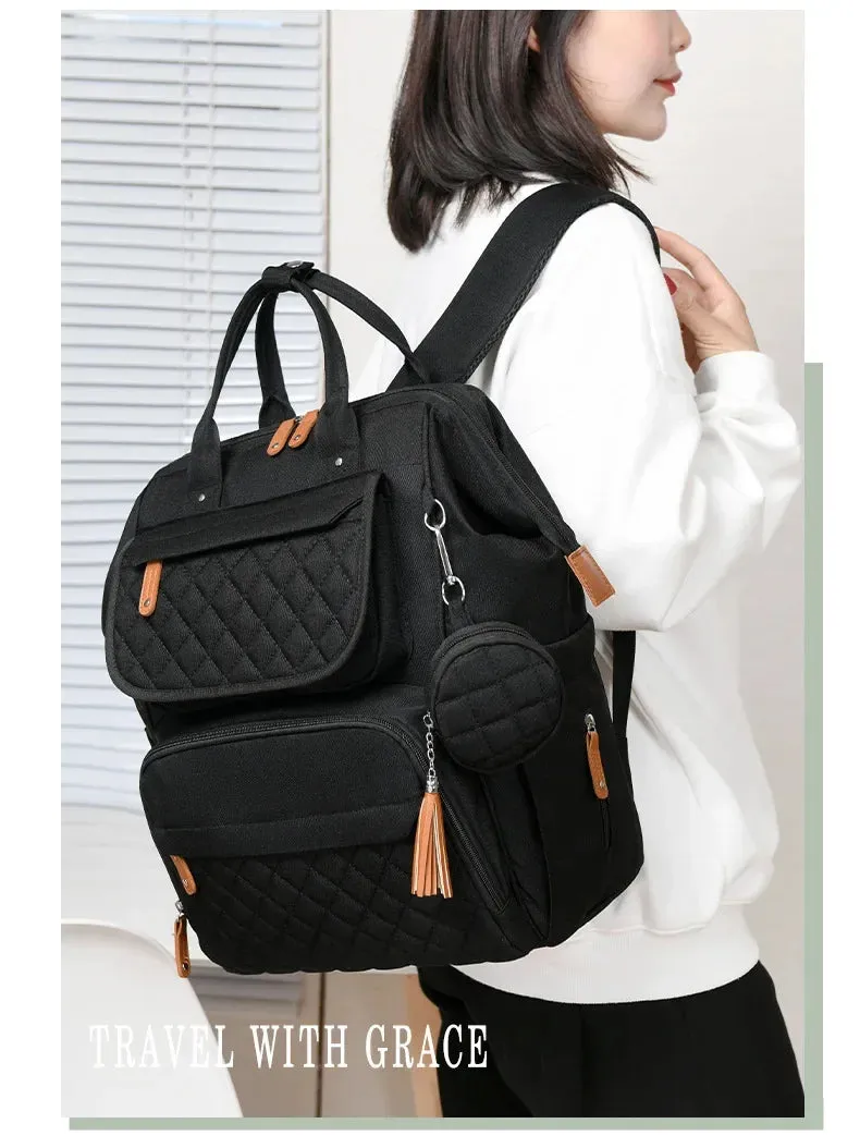Multi-Compartment Mommy Backpack