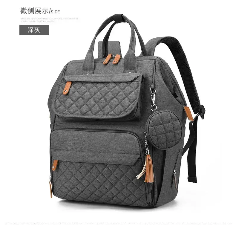 Multi-Compartment Mommy Backpack