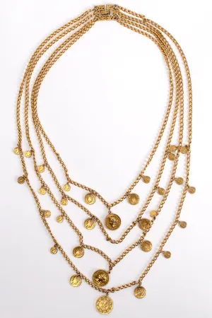 Multi-Strand Layered Coin Necklace II