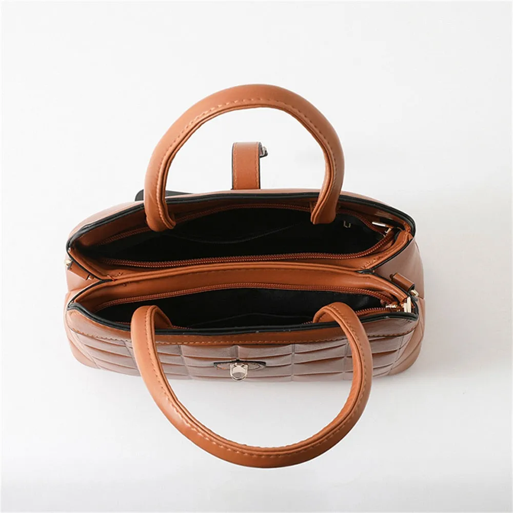 Multifunctional High-Quality Leather Handbag