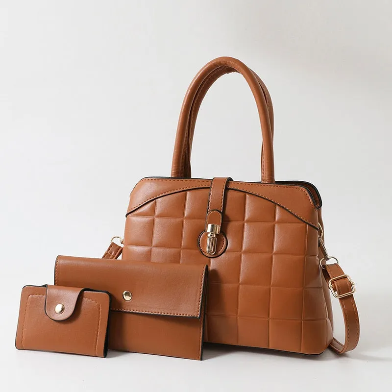 Multifunctional High-Quality Leather Handbag