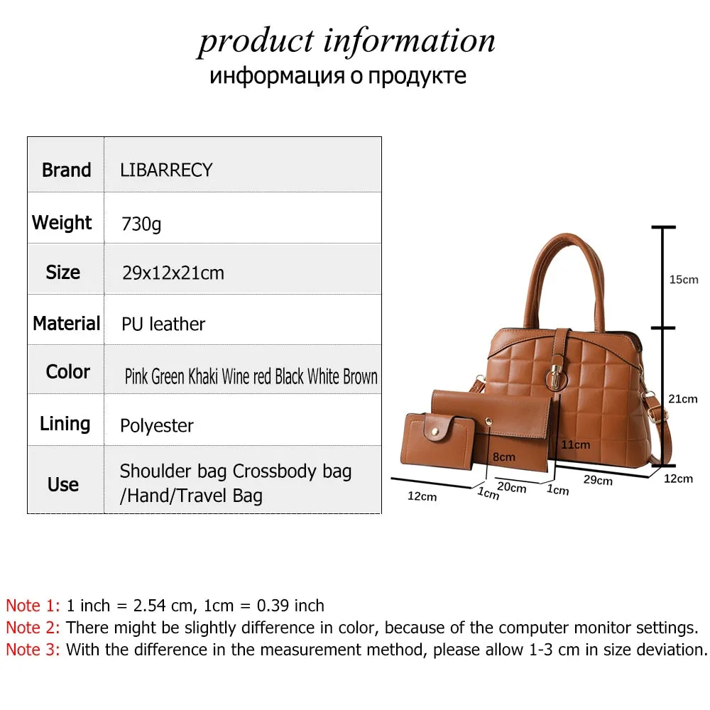 Multifunctional High-Quality Leather Handbag