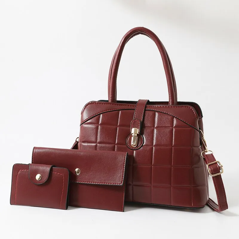 Multifunctional High-Quality Leather Handbag