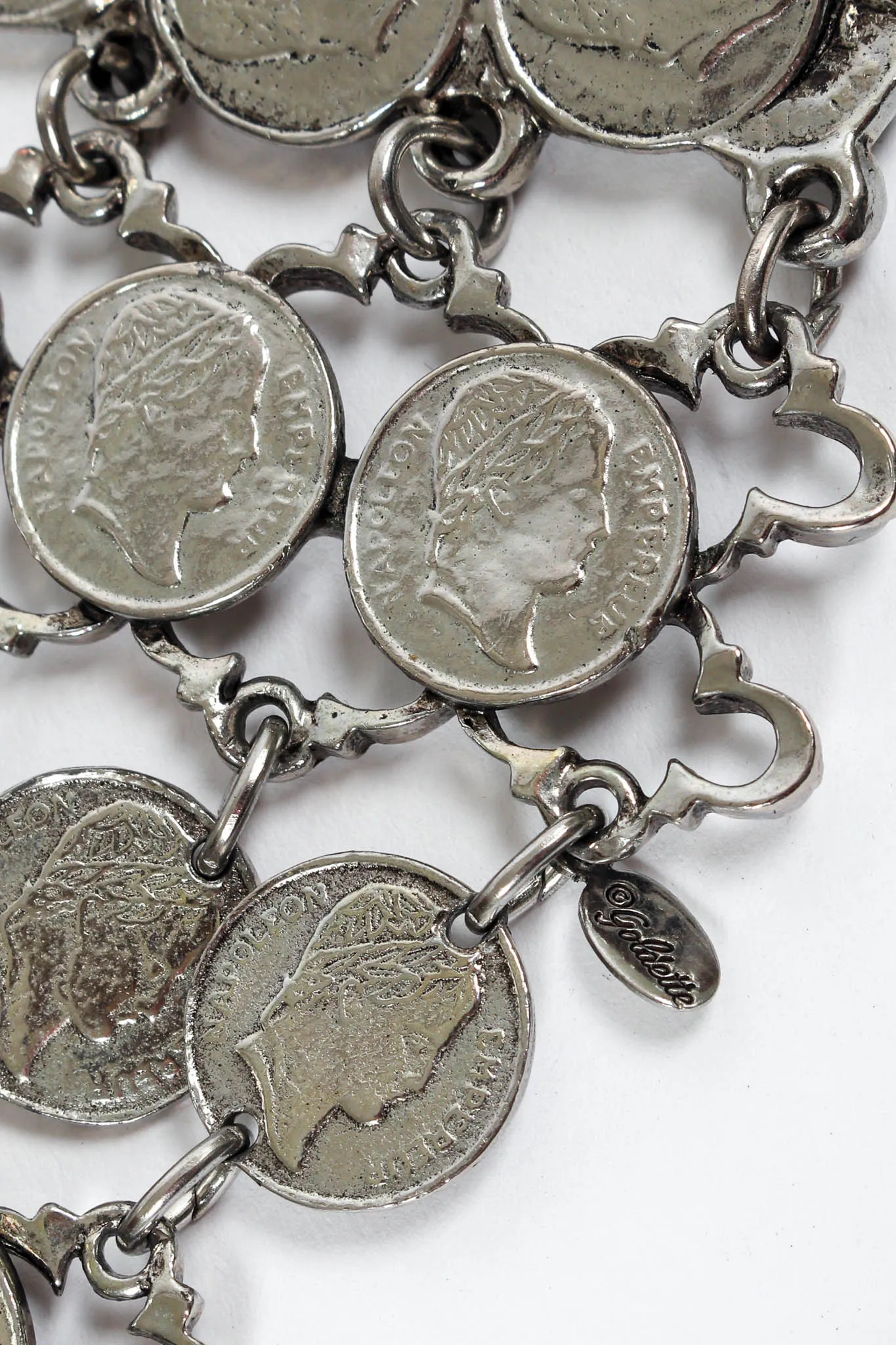 Napoleon Coin Horse Chariot Metal Belt