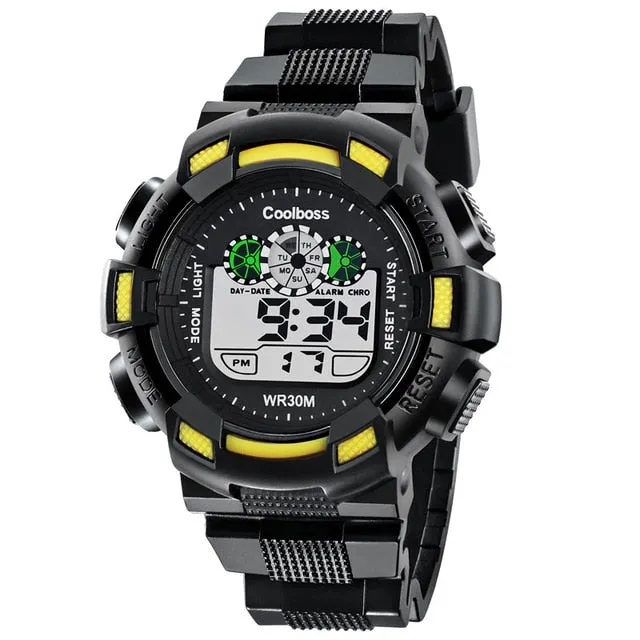 New 2018 Sport Student Children Watch Kids Watches Boys Girls Clock Child LED Digital Electronic Wrist Watch for Boy Girl Gift