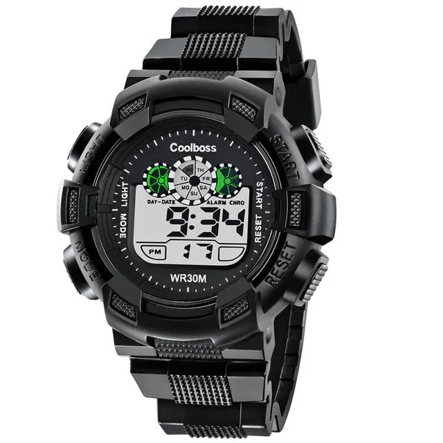 New 2018 Sport Student Children Watch Kids Watches Boys Girls Clock Child LED Digital Electronic Wrist Watch for Boy Girl Gift