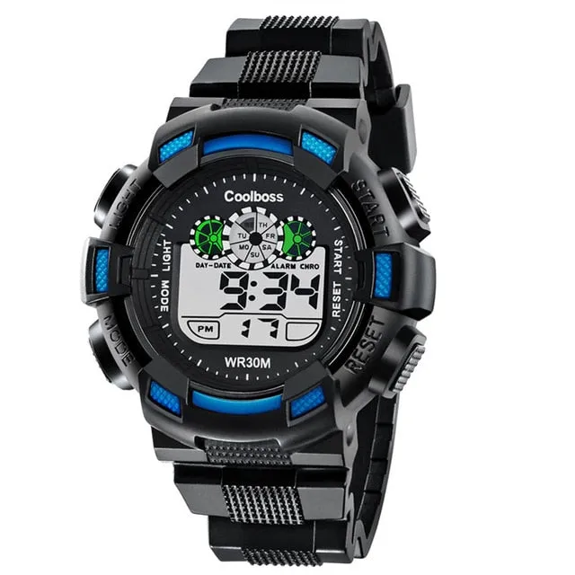 New 2018 Sport Student Children Watch Kids Watches Boys Girls Clock Child LED Digital Electronic Wrist Watch for Boy Girl Gift