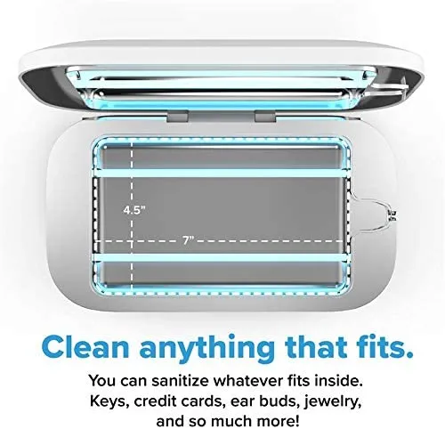 New in box! PhoneSoap Pro UV Smartphone Sanitizer & Universal Charger | Patented & Clinically Proven UV Light Disinfector | White! Retails $156 
