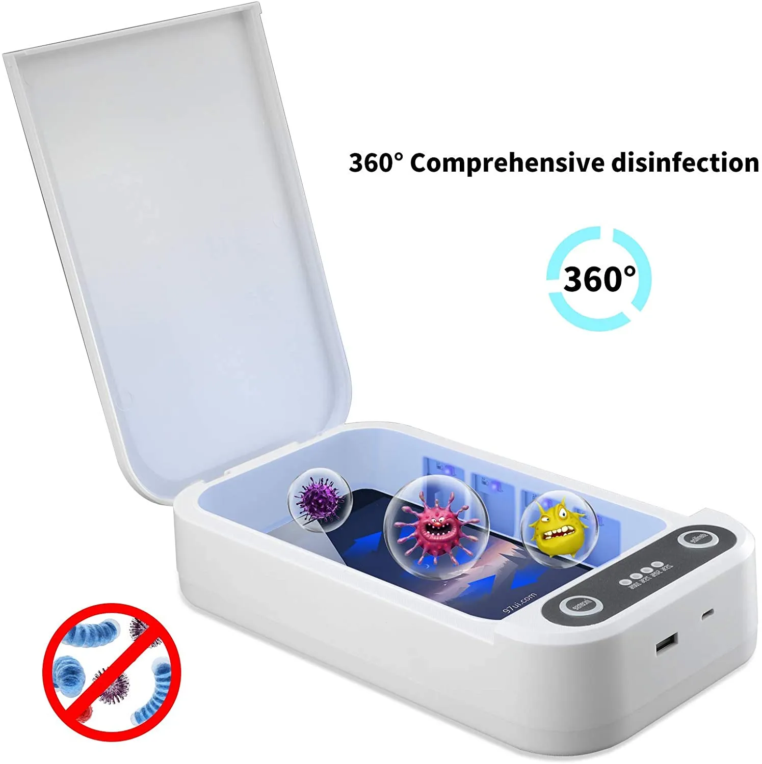 New in box! UV Light Sanitizer Box, Ultraviolet Disinfectant UV Sanitizer box for Face Masks | Smart Watches | Toothbrush | Baby Bottle | Cell Phone & More