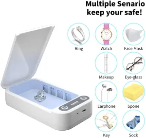 New in box! UV Light Sanitizer Box, Ultraviolet Disinfectant UV Sanitizer box for Face Masks | Smart Watches | Toothbrush | Baby Bottle | Cell Phone & More