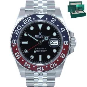 NEW PAPERS 2020 Rolex GMT Master PEPSI Blue Ceramic 126710 Watch Box