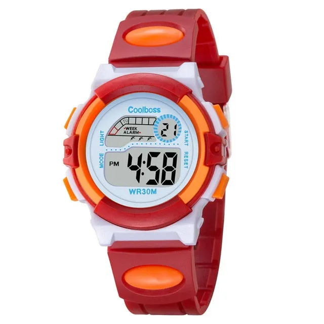 New Small Sport Students Children Watch Kids Watches Boys Girls Clock Child Electronic LED Digital Wrist Watch for Boy Girl Gift