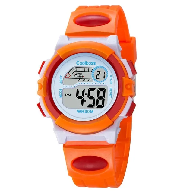 New Small Sport Students Children Watch Kids Watches Boys Girls Clock Child Electronic LED Digital Wrist Watch for Boy Girl Gift