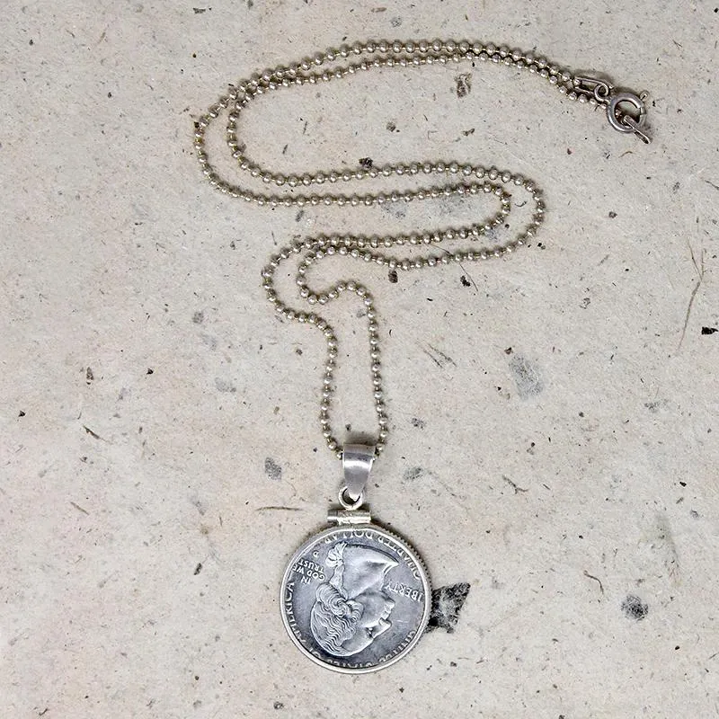 New York "Gateway to Freedom" Quarter Pendant from Kat Clare