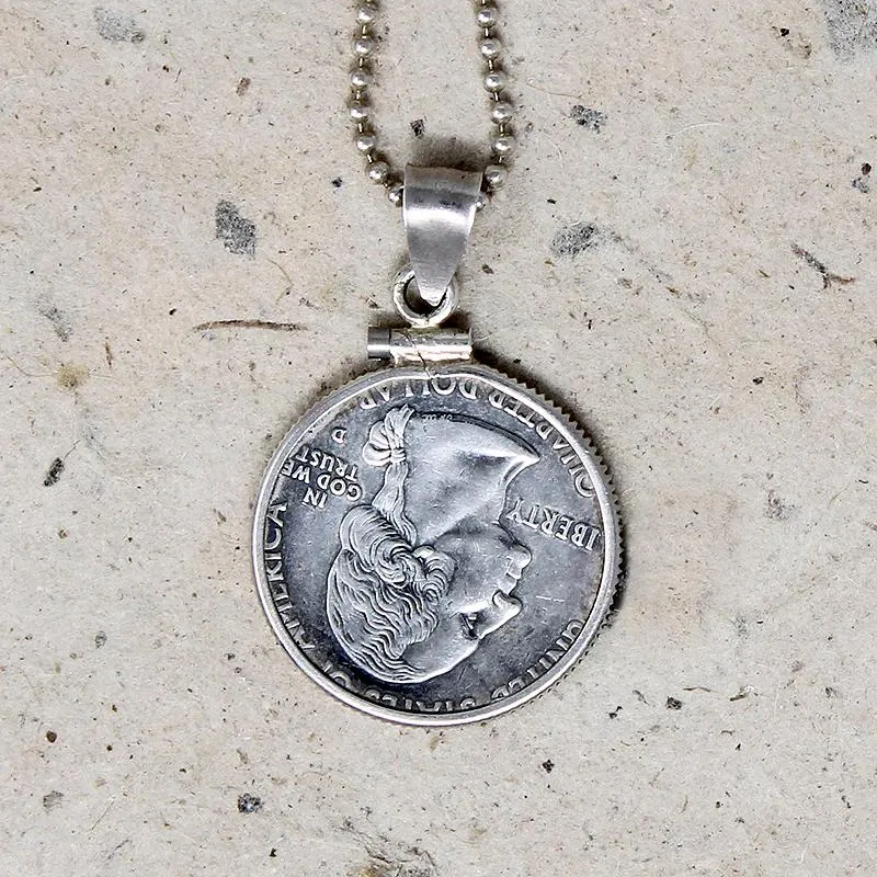 New York "Gateway to Freedom" Quarter Pendant from Kat Clare
