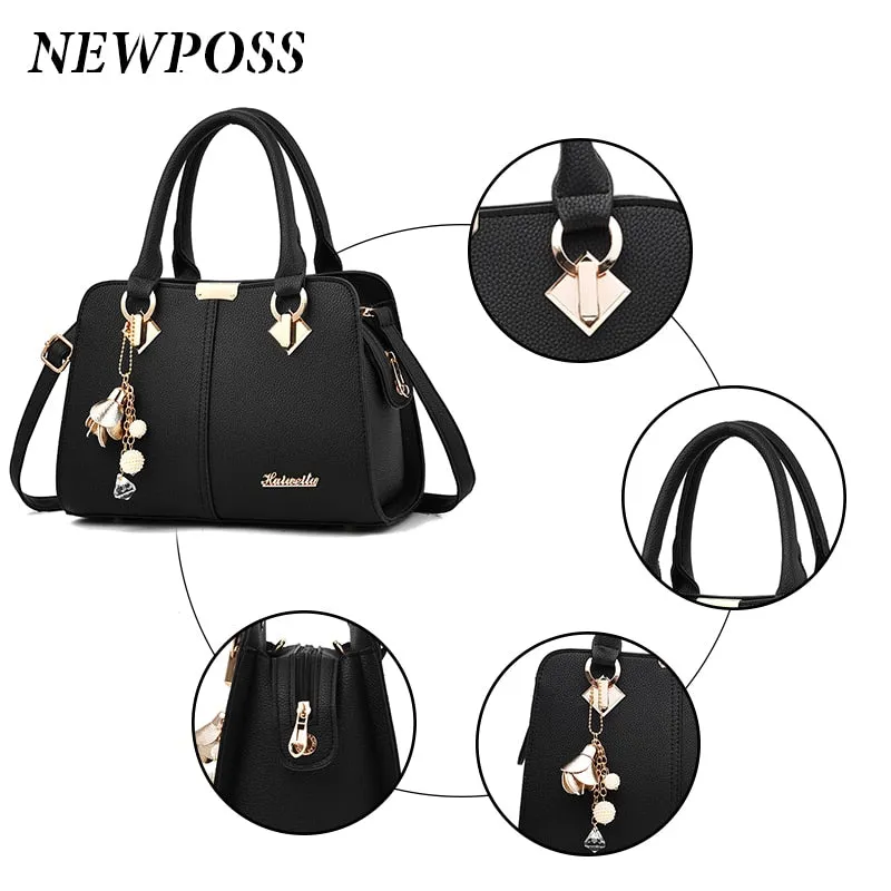 Newposs Luxury 3-IN-1 Designer Leather Shoulder Handbags