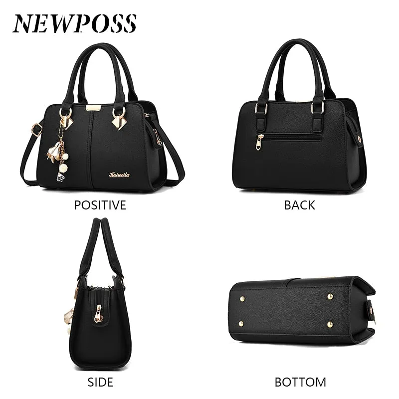 Newposs Luxury 3-IN-1 Designer Leather Shoulder Handbags