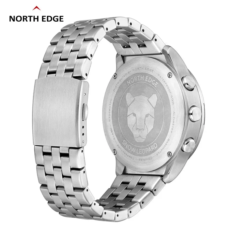 North Edge Snow Leopard Men's Outdoor Sports Watch｜Altimeter Barometer Compass