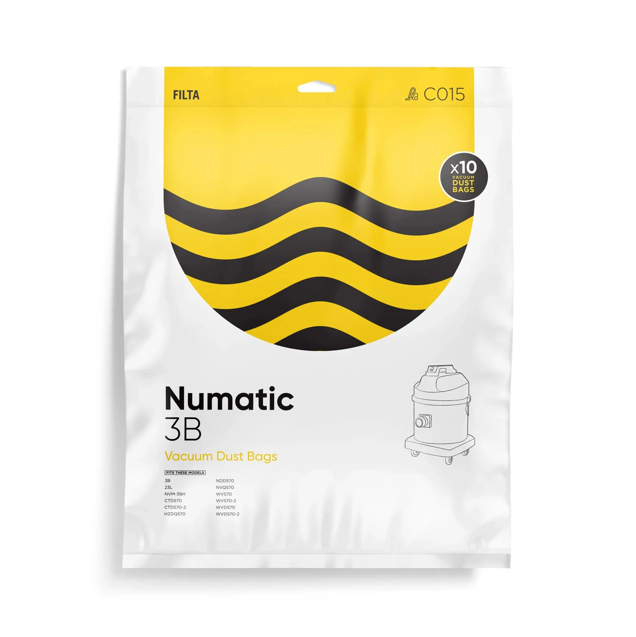 Numatic 23ltr Vacuum Cleaner Bags (C015)