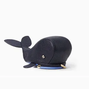 Off We Go Whale Leather Coin Purse