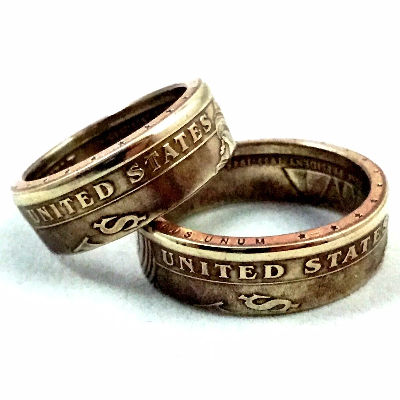 One Dollar Presidential Gold Color Coin - Sizes 5.5 - 13
