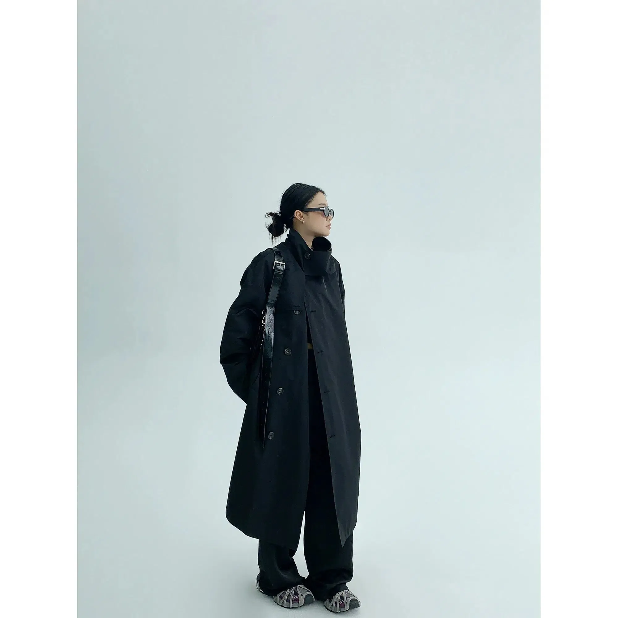 Oversized Thin Long Trench Coat