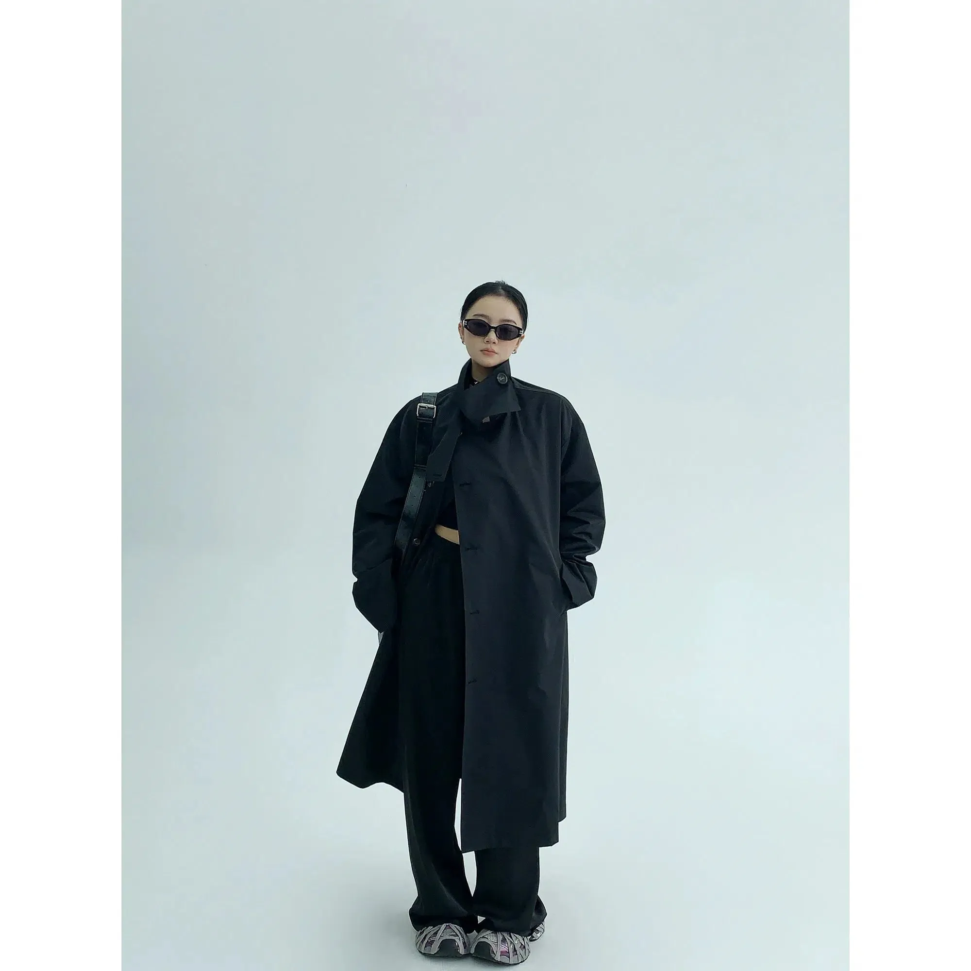 Oversized Thin Long Trench Coat