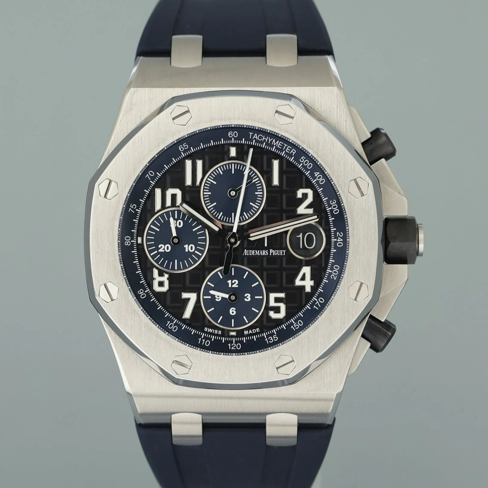 PAPERS Audemars Piguet 26470ST Royal Oak Offshore 42mm Chrono Watch Box