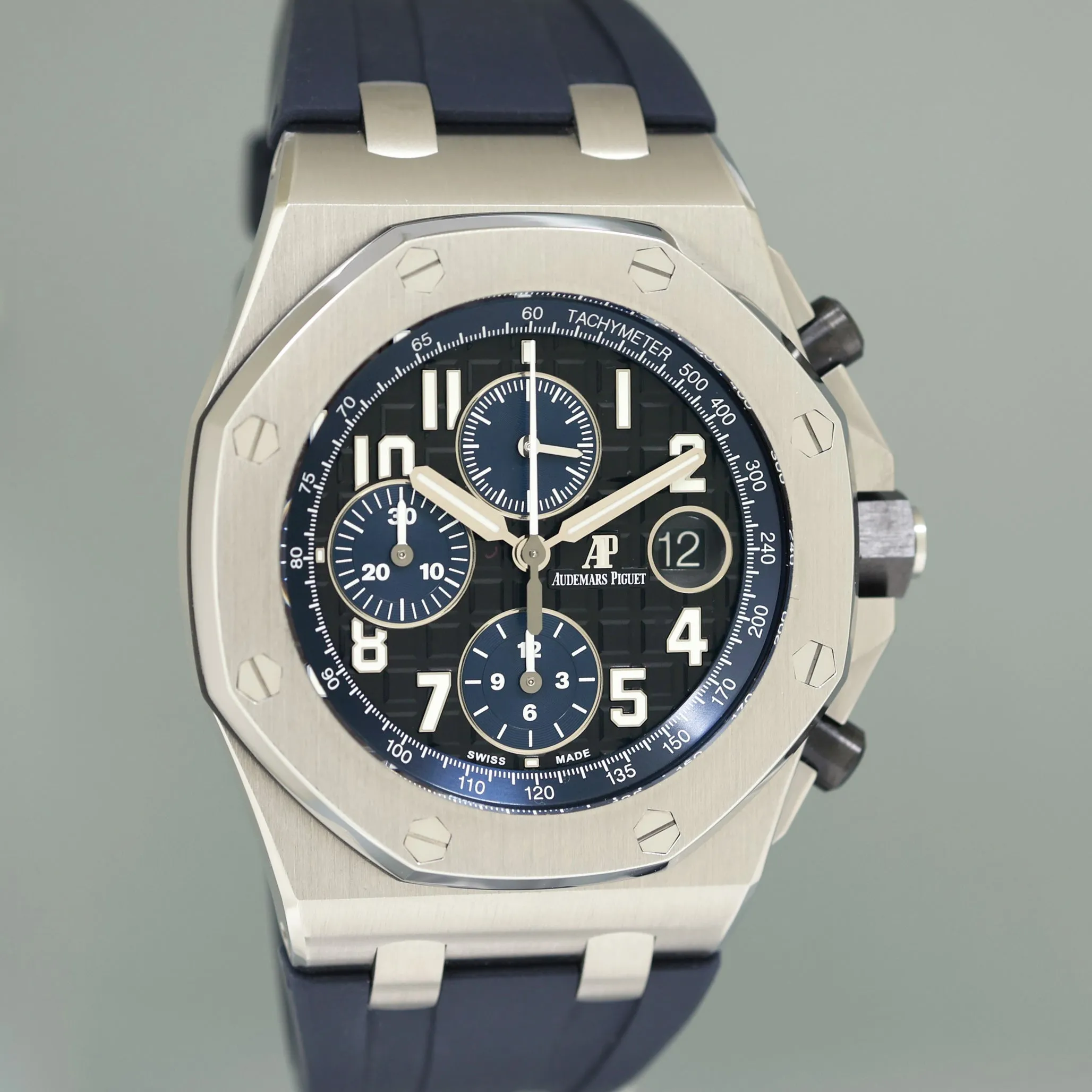PAPERS Audemars Piguet 26470ST Royal Oak Offshore 42mm Chrono Watch Box