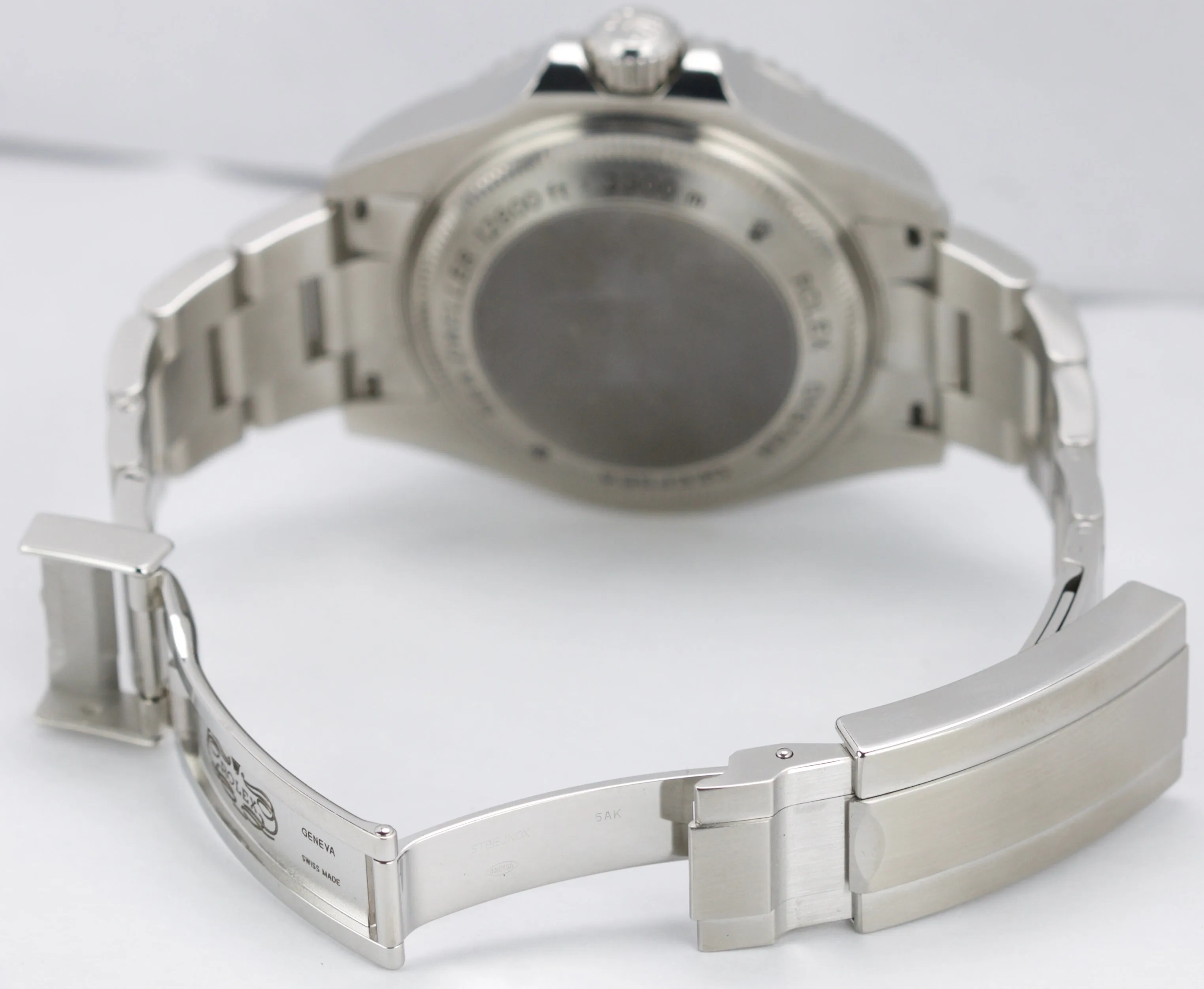 PAPERS NEW Rolex Sea-Dweller Deepsea 116660 Stainless Steel 44mm Black  Watch