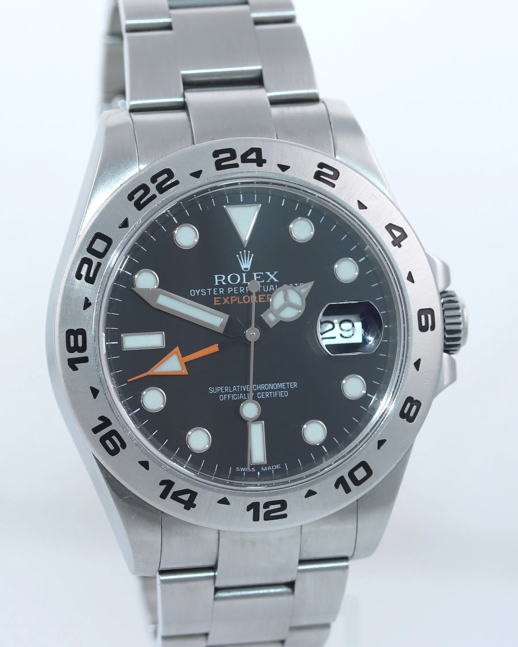 PAPERS Rolex Explorer II 42mm 216570 Black Dial Steel GMT Date Watch Box