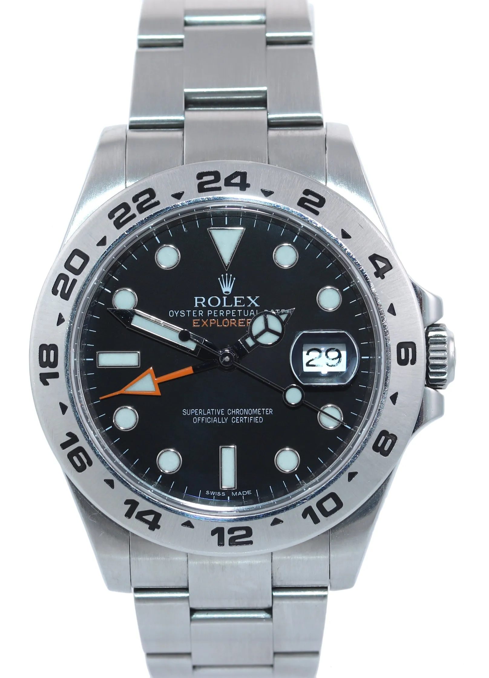 PAPERS Rolex Explorer II 42mm 216570 Black Dial Steel GMT Date Watch Box
