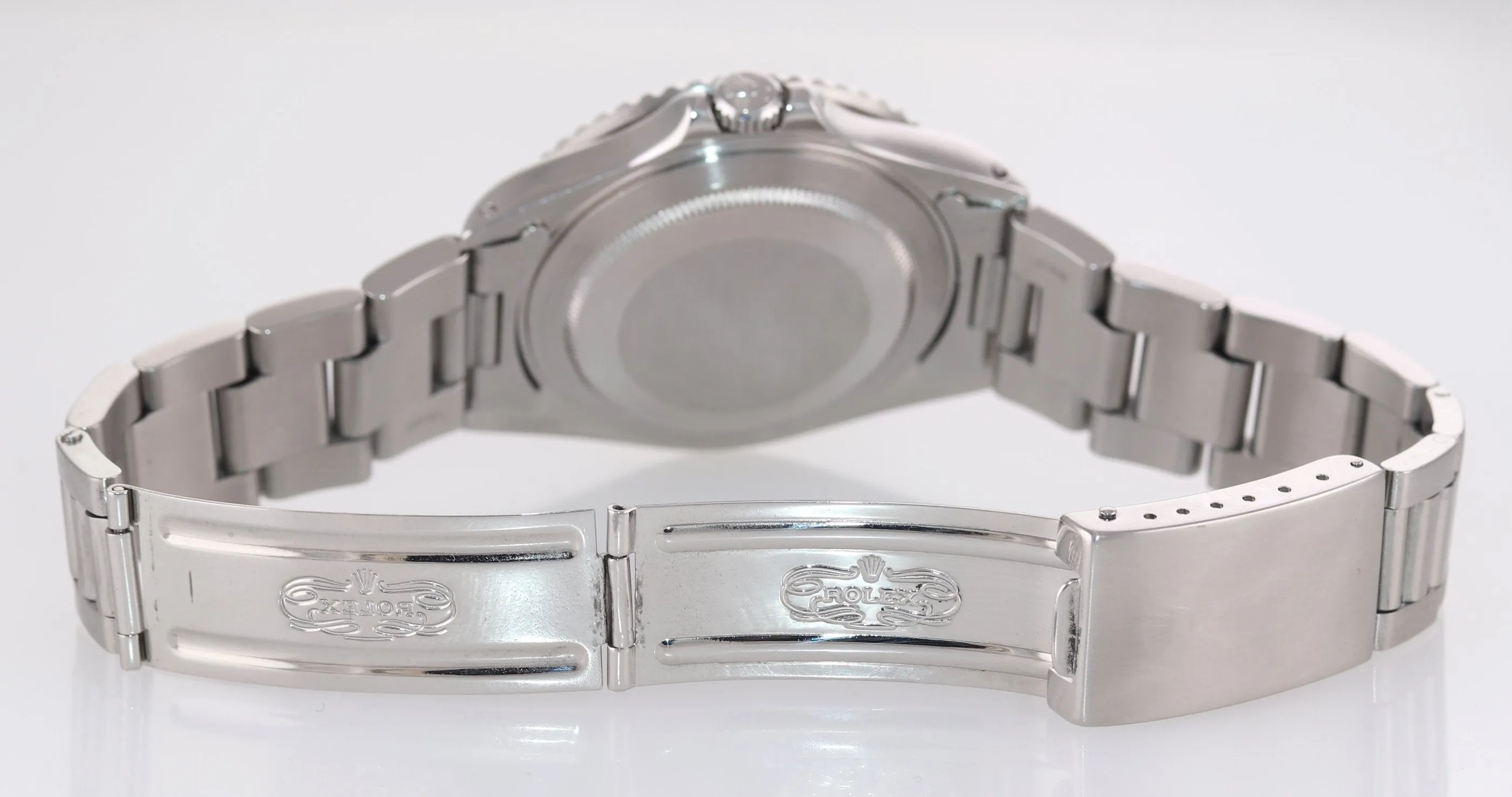 PATINA FADED Rolex GMT-Master II Pepsi Steel Blue Red 16710 Watch Box