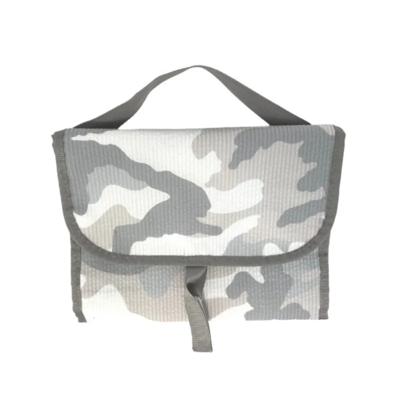 Personalized Seersucker Snow Camo Hang Around