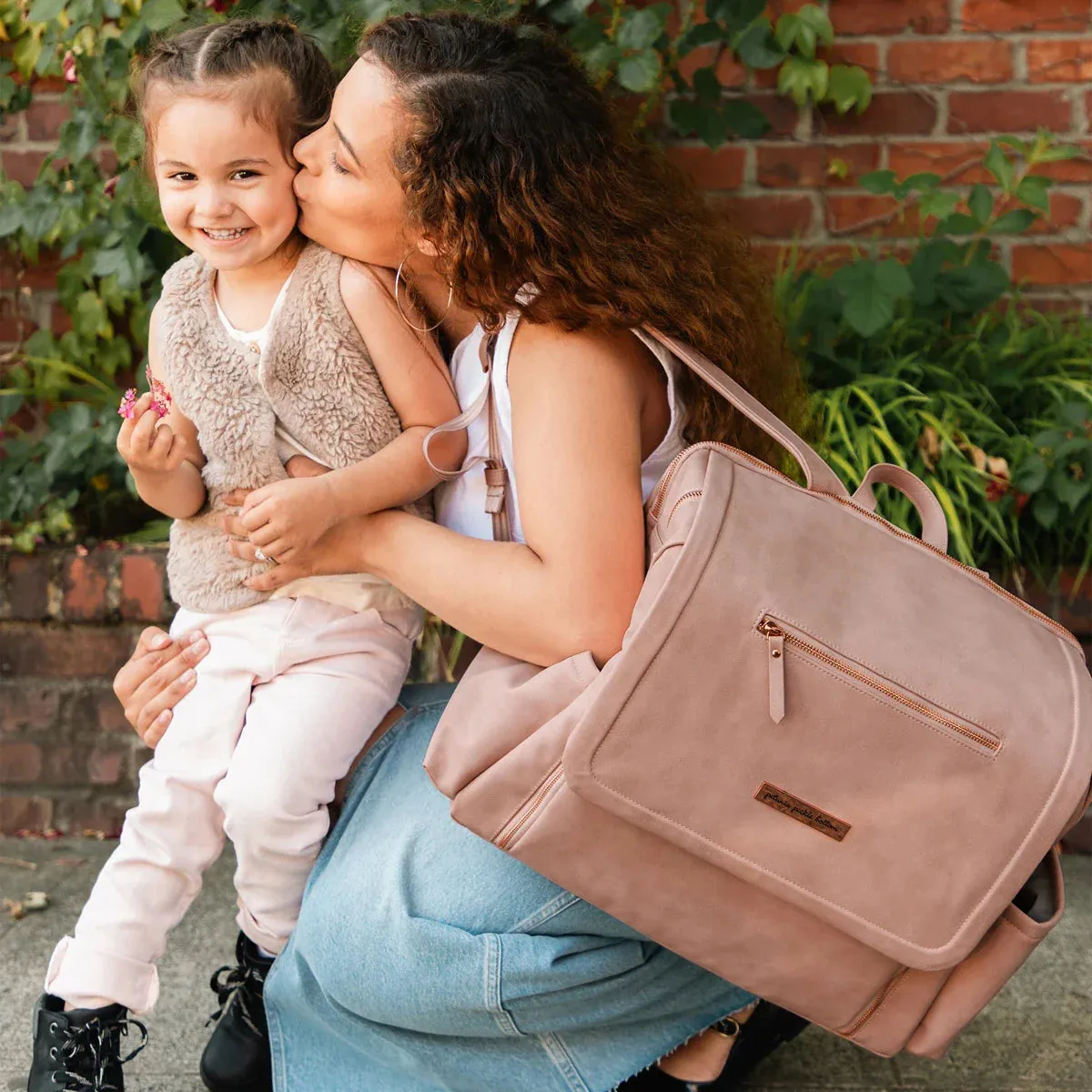 Petunia Pickle Bottom Boxy Backpack Deluxe (Toffee Rose)