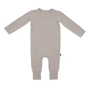 Pewter Long Sleeve Pocket Romper