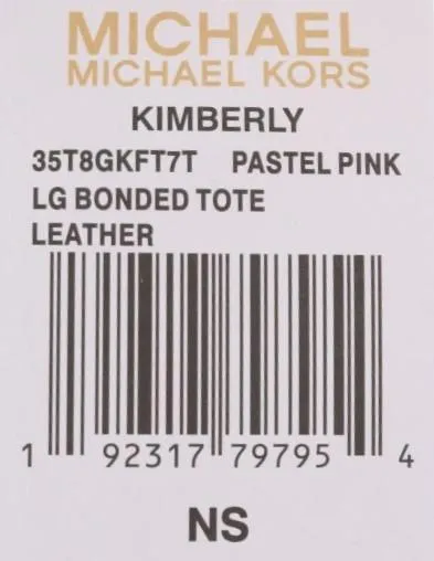 Pink KIMBERLY Leather Tote Bag