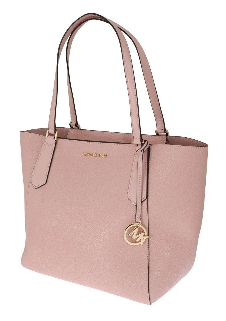 Pink KIMBERLY Leather Tote Bag