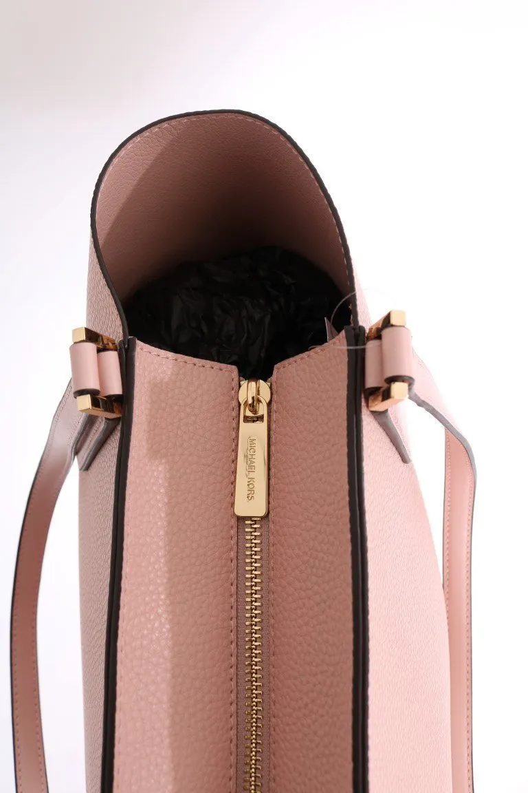 Pink KIMBERLY Leather Tote Bag