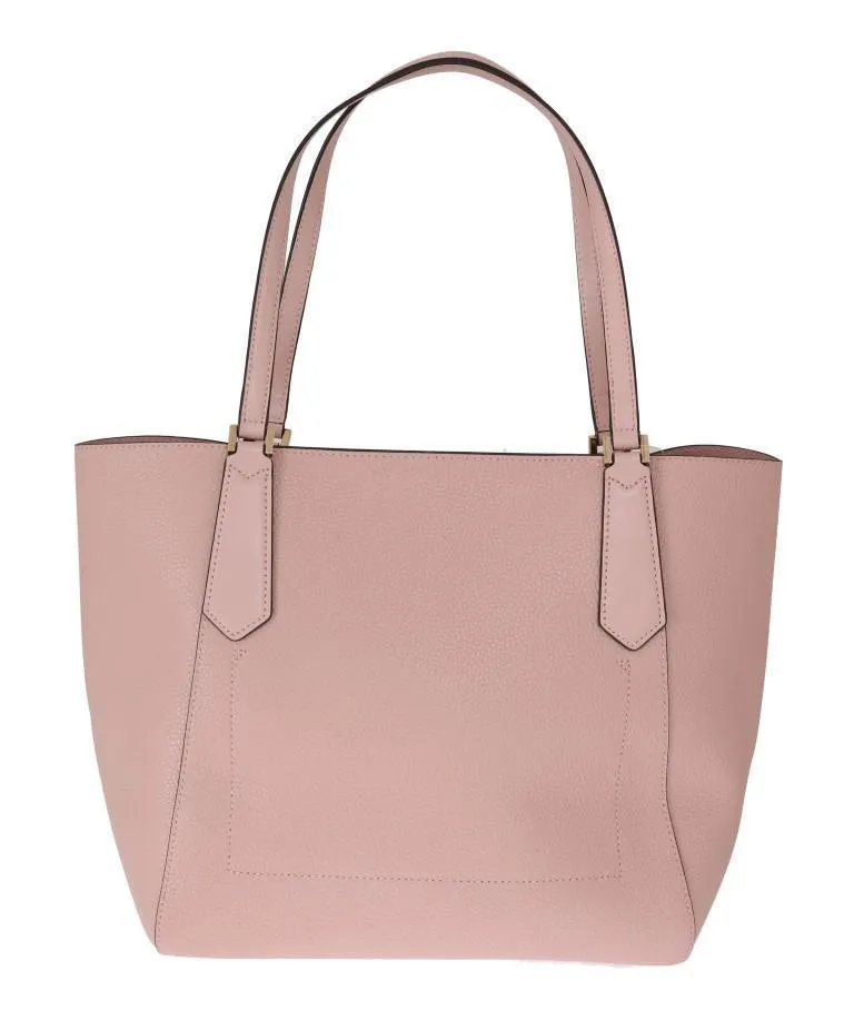 Pink KIMBERLY Leather Tote Bag