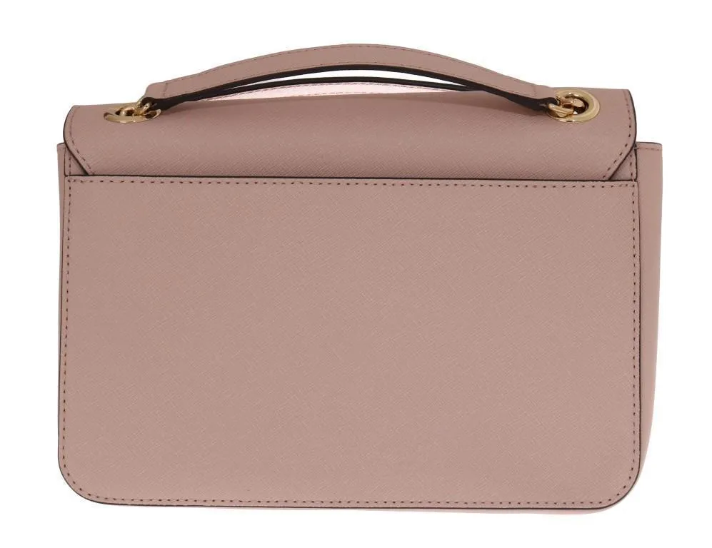 Pink TINA Leather Shoulder Bag