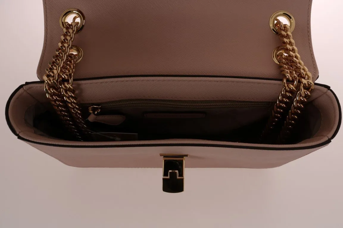 Pink TINA Leather Shoulder Bag