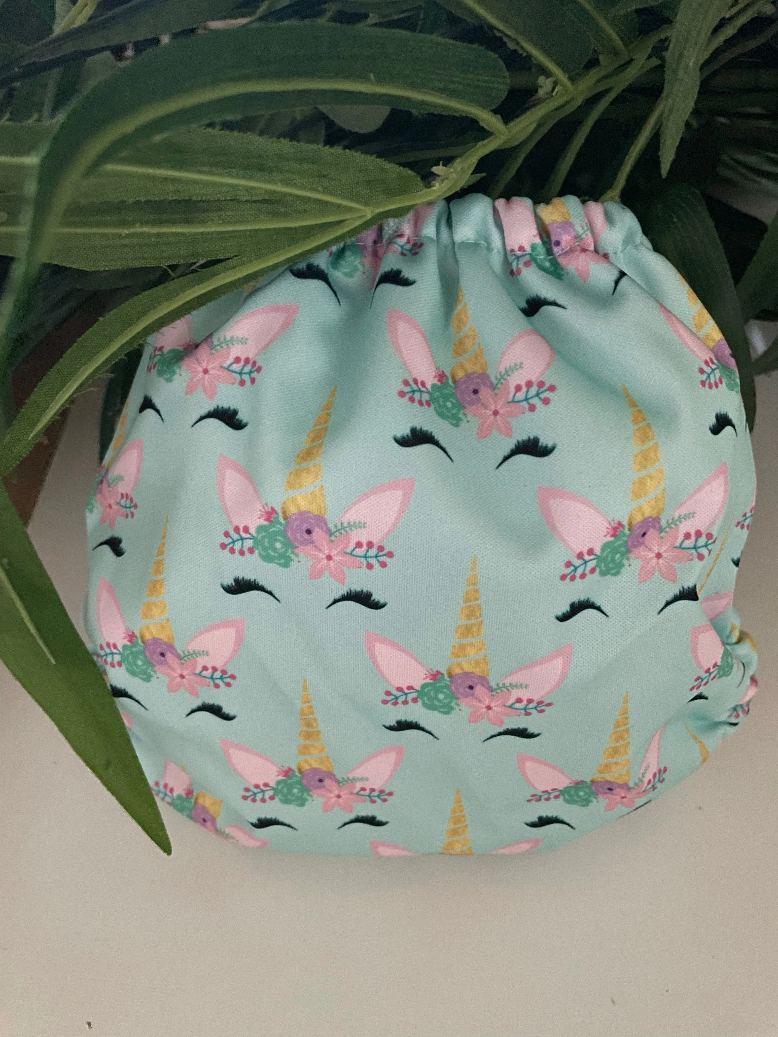 Pocket Diaper-(Cute Unicorn Faces)- May 2021-(Mama Koala & PPC Custom Print)