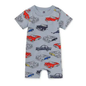 Pocket Shortie Romper | Cuban Cars